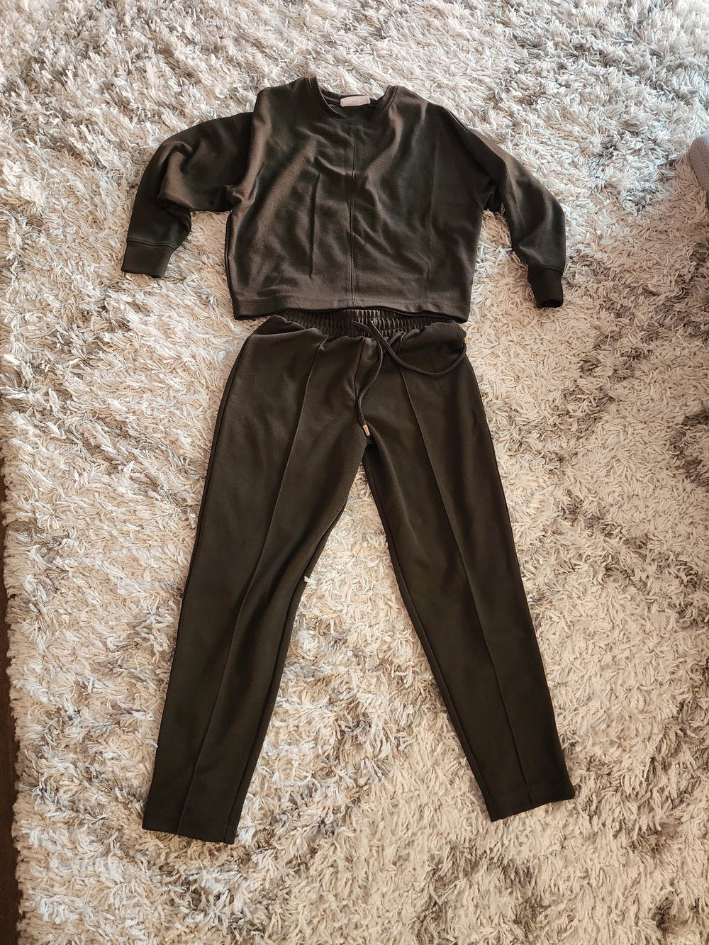 Mango Brown Women's Sweatshirt & Jogger Set